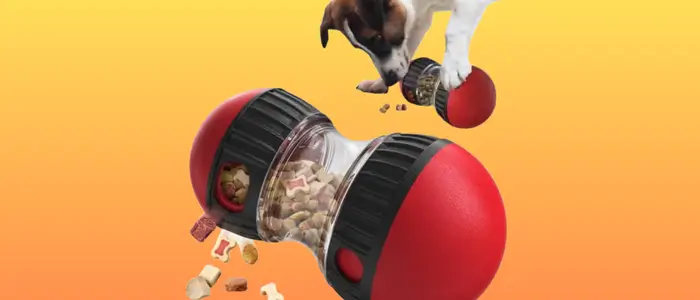 brinquedo Hyper Pet IQ Treat Ball uma bola que libera comida