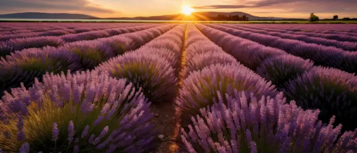 linda plantacao de lavanda otimo anti-inflamatorio para coceira canina