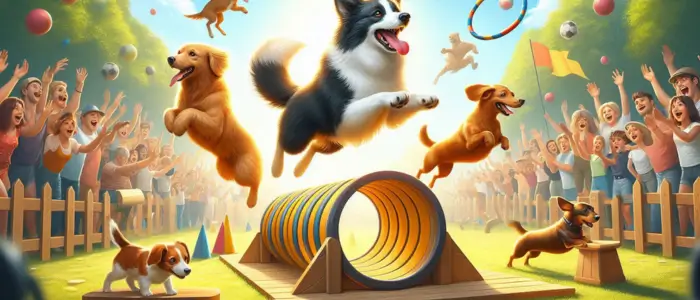 jogos de agilidade com varios cachorros como superar obstaculos